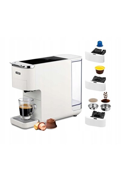 RAVENNE Espressor cu capsule sub presiune Raven EEK001B Alb 3 adaptoare pentr...