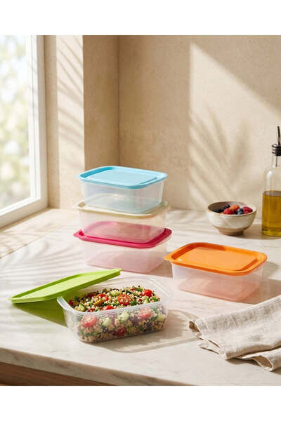 REDTAG Assorted Rectangle Food Storage Set (10 Piece)