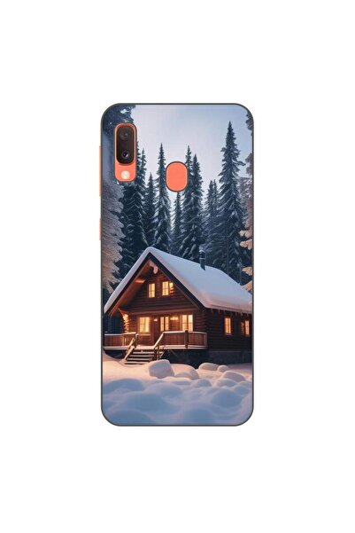OEM Husa compatibila cu Samsung Galaxy A20e Silicon Gel Tpu Model Peisaj Iarn...