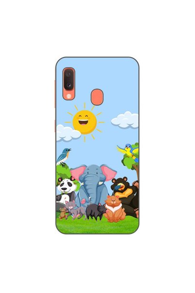 OEM Case compatible with Samsung Galaxy A20e Silicone Gel Tpu Jungle Friends ...