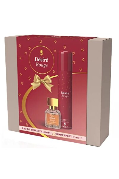 Desire Set cadou pentru femei Désiré Rouge – Eau de Toilette (30 ml) + Body S...