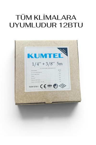 KUMTEL Klima Montaj Seti Bakır boru 1/4-3/8