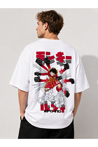Nulivez One Piece Luffy Oversize Unisex T-Shirt |   Anime Printed Streetwear ...
