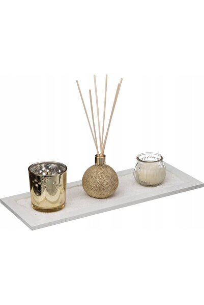 Atmosphera Set de parfumuri cu difuzor de parfum cu lumânare și difuzor, auriu
