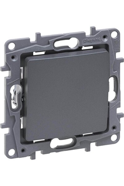 Legrand Buton unic de selecție Niloe 6A Steel 762307
