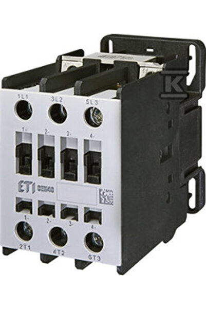 ETI Polam Contactor de putere 40A 3P 24V AC 1Z 0R CEM40.00-24v-50/60Hz 004647100