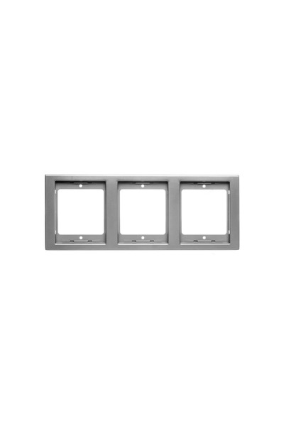 hager Berker K.1/K.5 Cadru triplu vertical din oțel inoxidabil 13337004