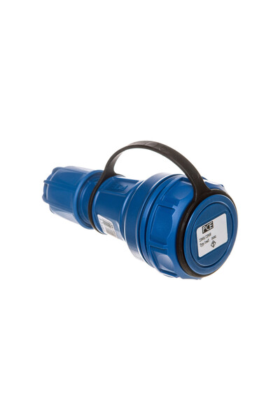 PCE Priză portabilă cu capac 10/16A 2P+Z 230V IP68 albastru NAUTILIUS 20241-b