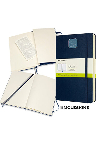 Moleskine Caiet Classic L (13x21 cm), cartonat, albastru safir, 400 de pagini...