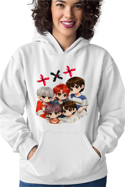 OEM Γυναικείο Φούτερ με κουκούλα Tomorrow X Together Kpop Merch