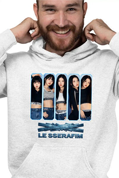 OEM Мъжки суичър Le Sserafim Kpop Bts Парти мърч