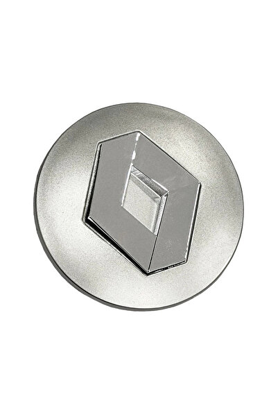 OEM Τάσι κέντρου τροχού Renault ασημί/χρωμέ 57mm