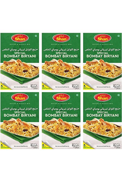 Shan Special Bombay Biriyani Recipe & Seasoning Mix 60g (Pack of 6)