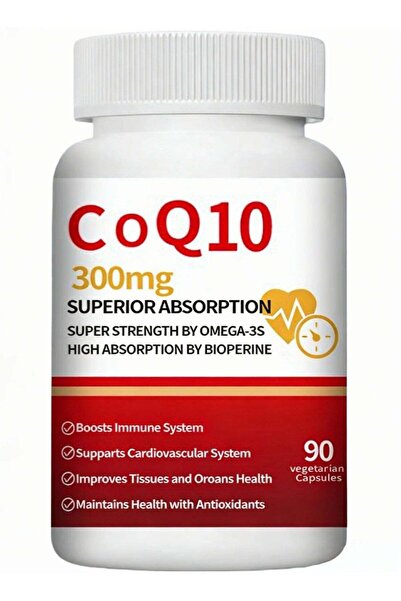 Wins Town كبسولات CoQ10-300mg مع PQQ وBioPerine وأوميغا-3، 90 حبة