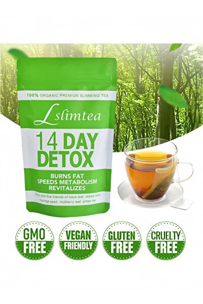 Wins Town 14-Day Organic Green Tea: Promotes Fat Digestion, Bowel Movement, S...