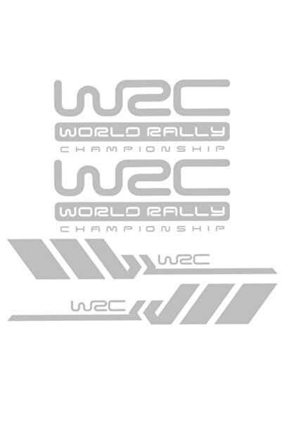 Oracal Set 4 autocolante laterale WRC, Gri