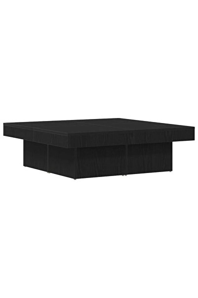 vidaxl Masă de cafea Stejar Negru 90 x 90 x 28 cm Lemn compozit