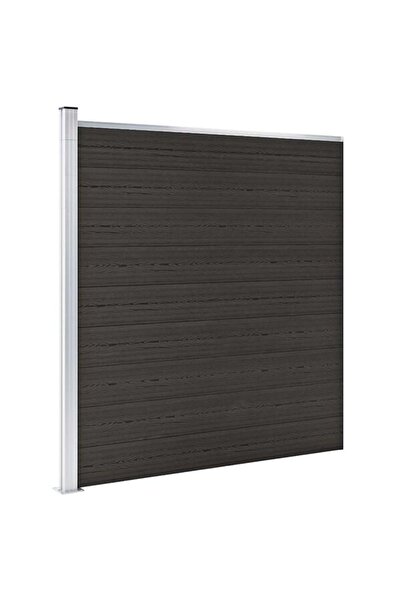 vidaxl Panou de gard, negru, 175 x 186 cm, WPC