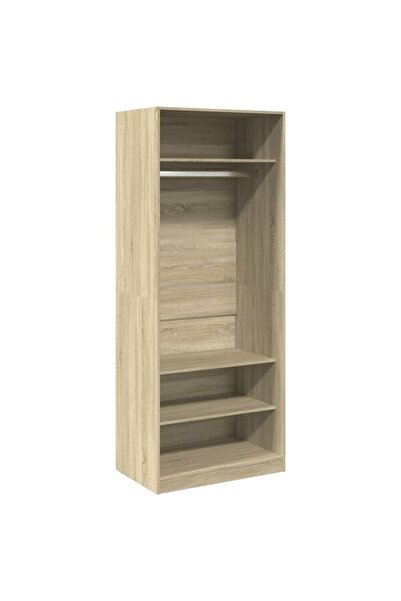 vidaxl Dulap, Stejar Sonoma, 80 x 50 x 200 cm, Lemn prelucrat