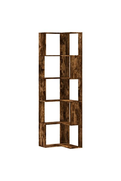 vidaxl Bibliotecă 5 niveluri stejar fumuriu 50x50x179cm lemn prelucrat