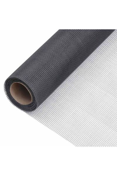 vidaxl Plasă metalică, gri, 80 x 2000 cm, fibră de sticlă