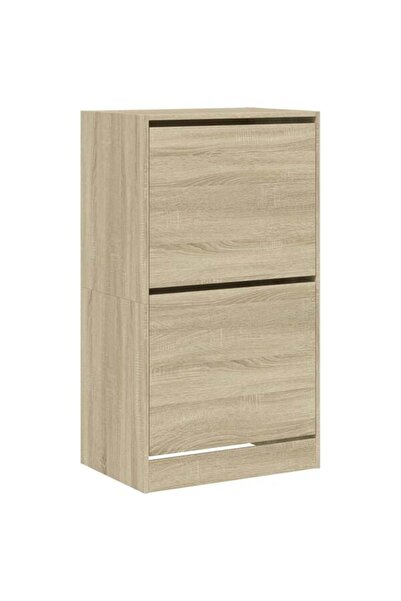 vidaxl Pantofar cu 2 sertare rabatabile, stejar sonoma, 60 x 42 x 108 cm