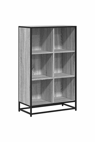 vidaxl Bibliotecă, gri sonoma, 65,5x33x107,5 cm, lemn prelucrat