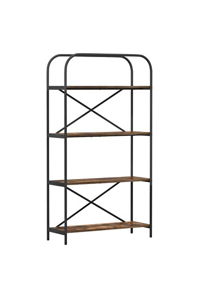 vidaxl Raft pentru cărți Stejar fumuriu 60 x 30 x 183 cm Lemn compozit