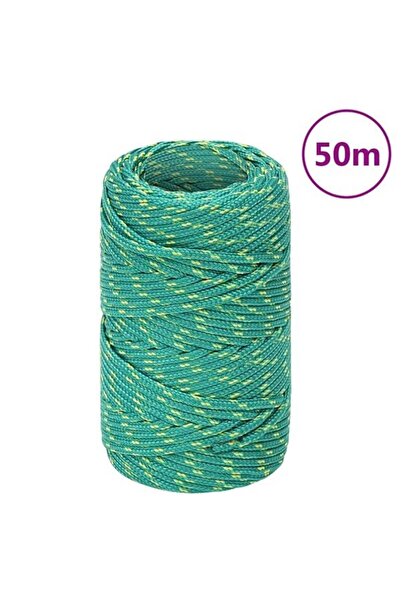 vidaxl Frânghie de barcă, verde, 2 mm, 25 m, polipropilenă