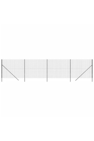 vidaxl Gard din plasă de sârmă, antracit, 1,6 x 10 m, oțel zincat