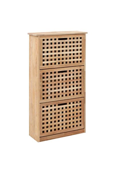 vidaxl Dulap pentru pantofi, 55 x 20 x 104 cm, lemn masiv de nuc
