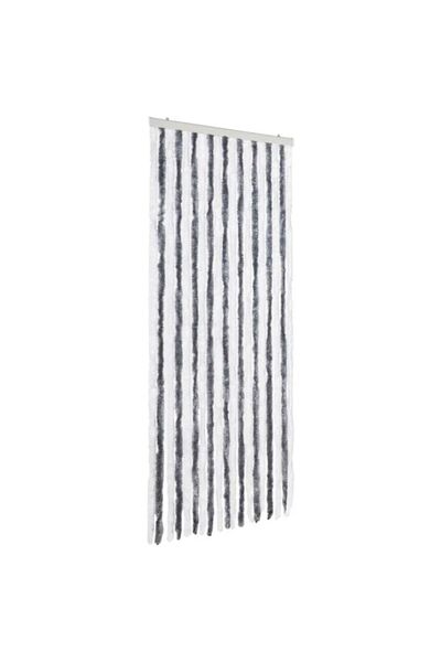 vidaxl Perdea anti-insecte, gri și alb, 56 x 185 cm, Șenilă