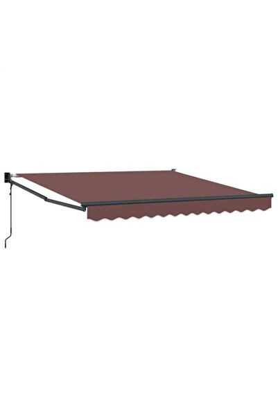 vidaxl Copertină retractabilă automată, maro, 300 x 250 cm