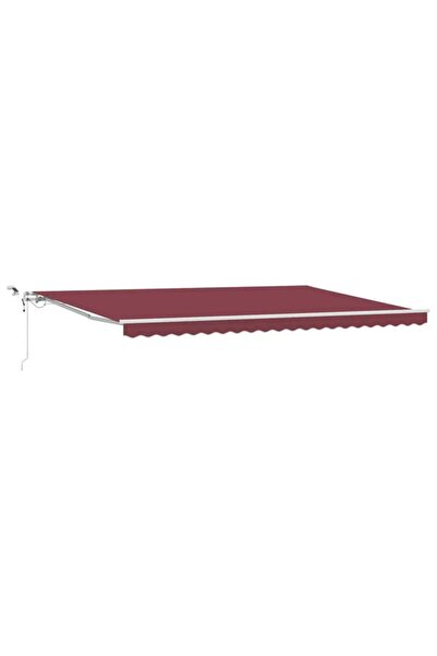vidaxl Copertină retractabilă automată cu LED, Bordeaux, 500 x 300 cm
