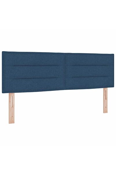 vidaxl Tăblie cap albastru 144 cm țesătură
