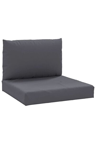 vidaxl Perne pentru canapea tip palet, 2 bucăți, antracit, material textil