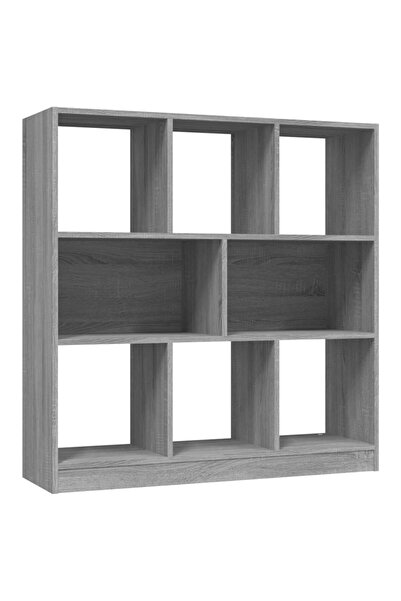 vidaxl Bibliotecă, gri sonoma, 97,5x29,5x100 cm, lemn prelucrat