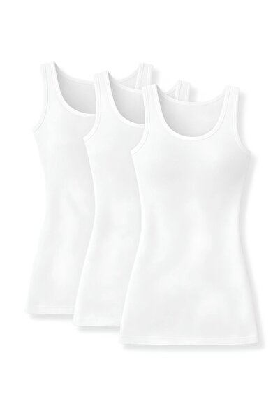CHARM Yıldız 3-Pack Women's Lycra Wide Strap Undershirt Flexible Cotton Combe...