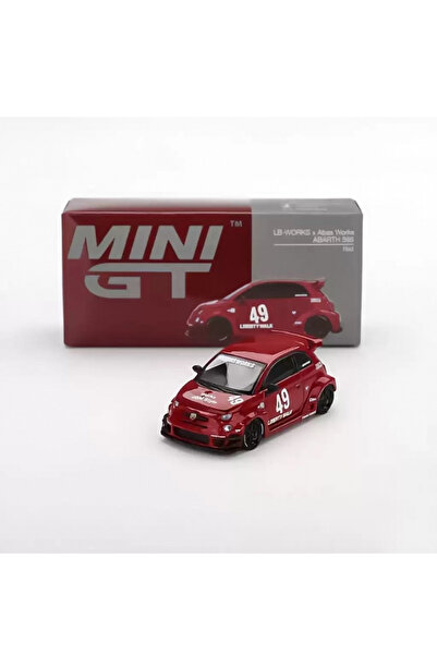 HOT WHEELS Mini gt 1/64 lb-works x abas works abarth 595 red