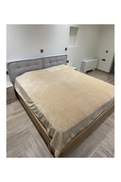Prestige Κουβερλί για Διπλό Κρεβάτι Μπεζ 220x240 KOUV05