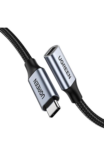 Ugreen 80810B USB-C Female to USB-C Male Extension Cable 0.5 m, Gray