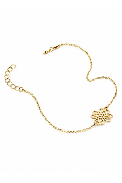 Aur 585 Brățară damă din aur galben 14k, model floare, 18+2 cm, 1,05 g