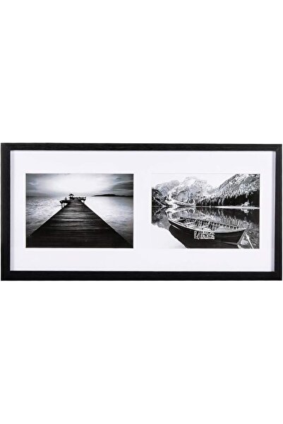 The Bros إطار صور 5×7 بفتحتين، إطارات صور كولاج بأسلوب المعرض، إطارات صور خشب...