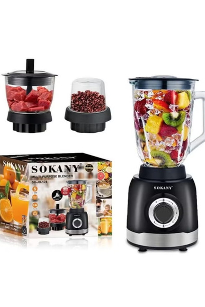 Lorraya 3 in 1 Multi Function Blender 1000W 1.5L High Speed Food Processor Ju...
