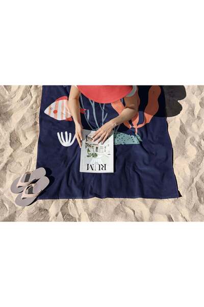 CANDLEMASTORE Blue Ocean Beach Towel