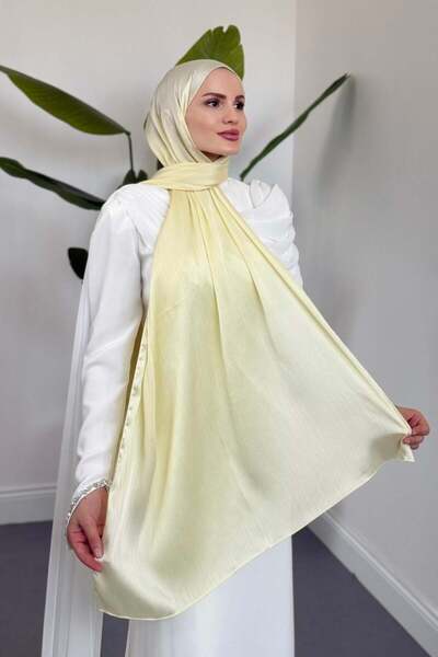 MERVEN AKYÜZ Jan Jan Abiye Şal Butter Yellow