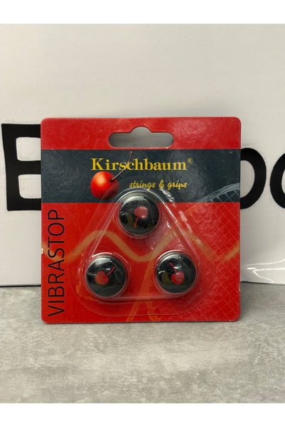 Kirschbaum Vibrastop Siyah Tenis Raketi Titreşim Önleyici 3'lü Set