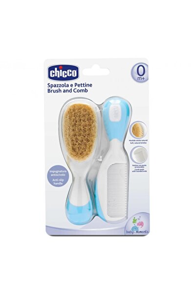 Chicco Set pieptan si perie Chicco, par , bleu