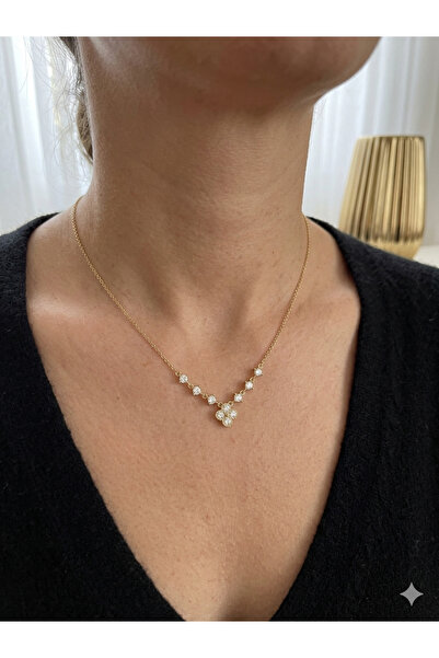 lavante butik kendini özel hisset Steel Zircon Stone Minimalist Lucky Clover ...