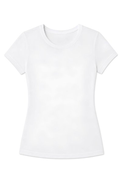 YILDIZ Lycra Short Sleeve Women's T-Shirt White